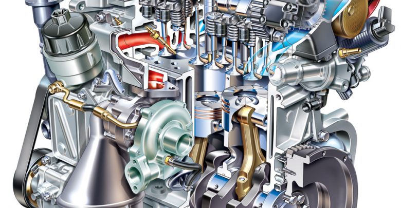 Motore MultiJet Fiat Spaccato