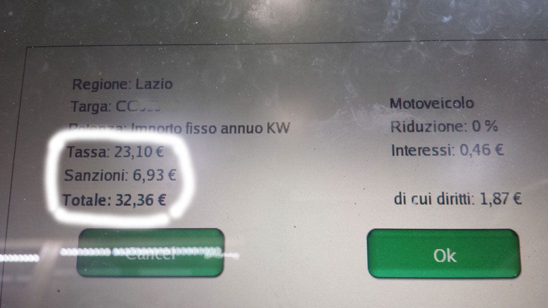 Lottomatica bollo auto erra