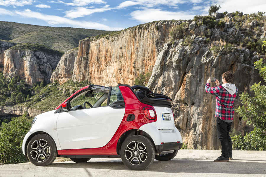 smart fortwo cabrio Press Test Drive Januar 2016 Valencia Spain