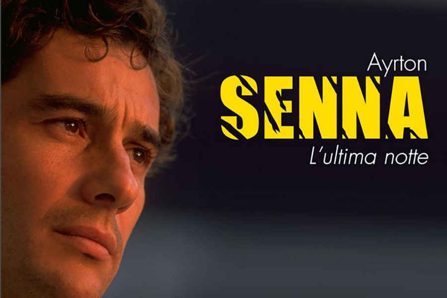 Ayrton Senna in primo piano