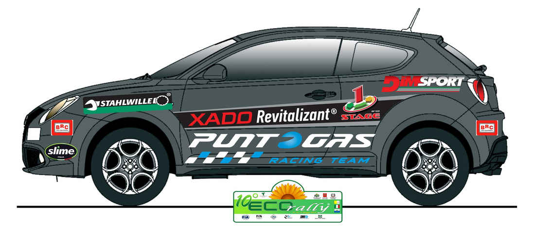 Vettura di gara Punto Gas Eco Rally 2016
