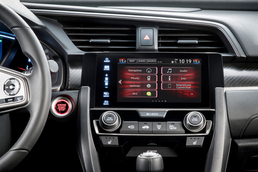 Connettività ed infotainment nuova Honda Civic 2017