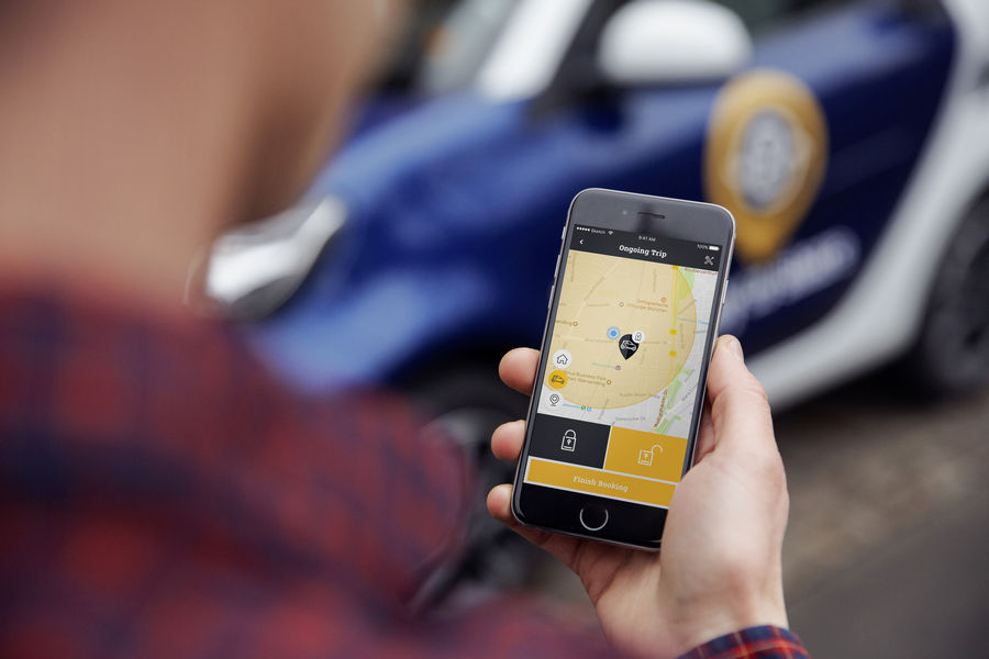 Carsharing Service “smart ready to share” // Carsharing serv