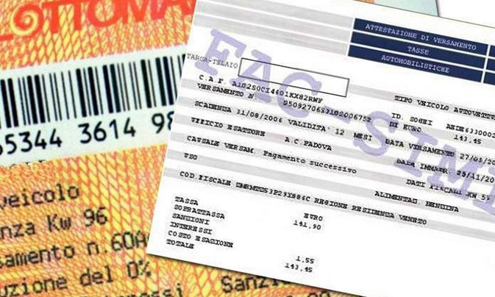 Bollo auto illegale