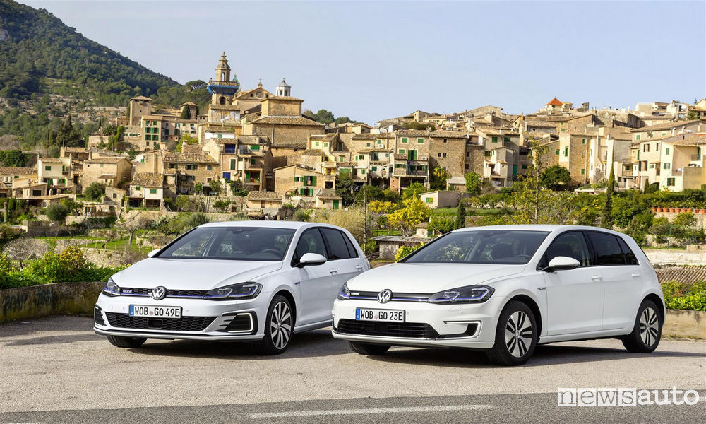 VW-Nuove e-Golf -Golf GTE