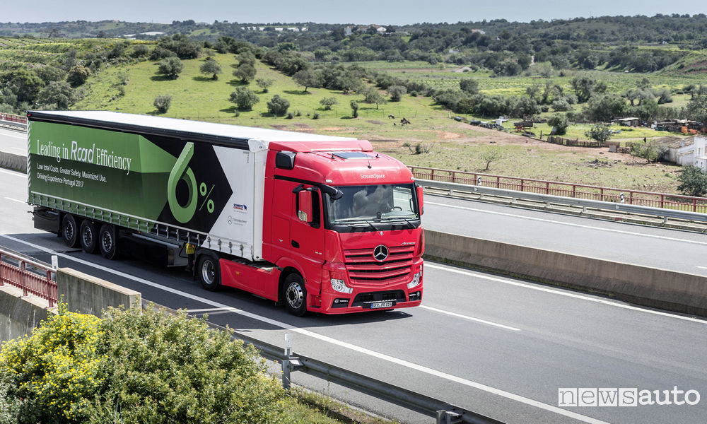 Fahrvergleich Mercedes-Benz Actros 1845