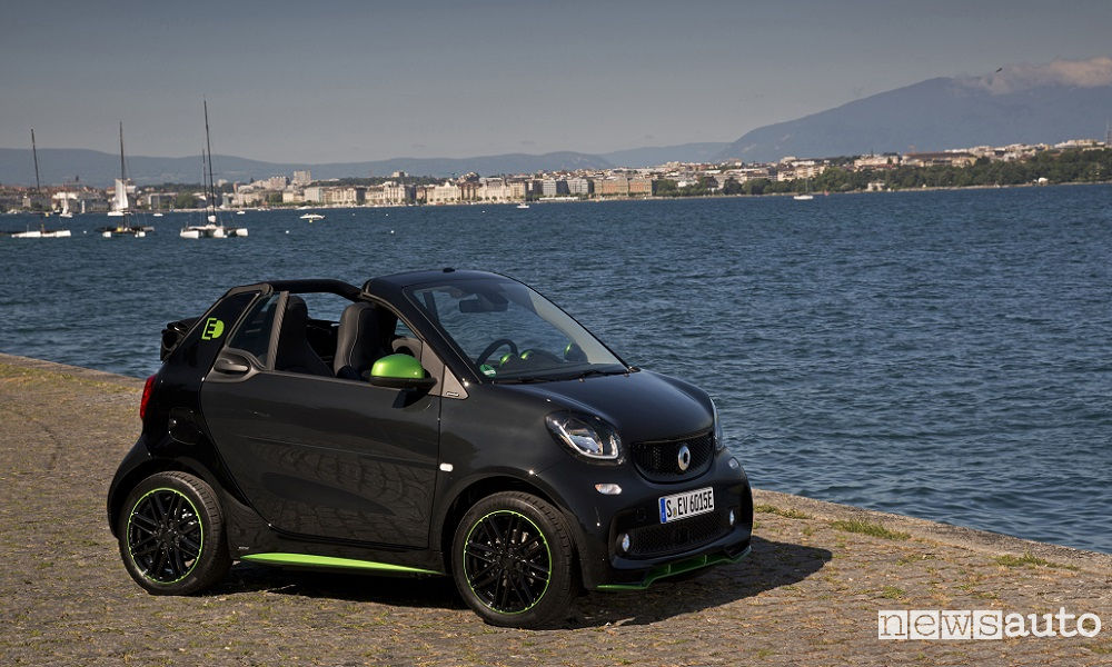 smart fortwo cabrio electric drive Pressdrive Geneva 2017