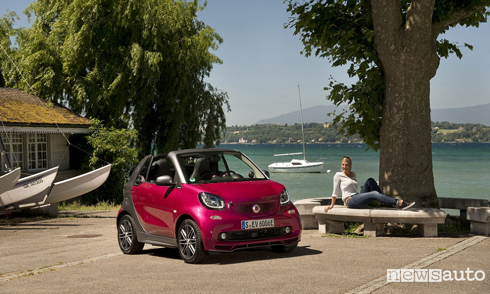 smart fortwo cabrio electric drive Pressdrive Geneva 2017