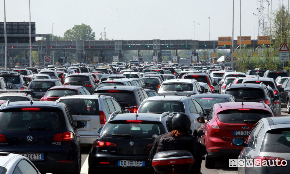 Traffico estate autostrada