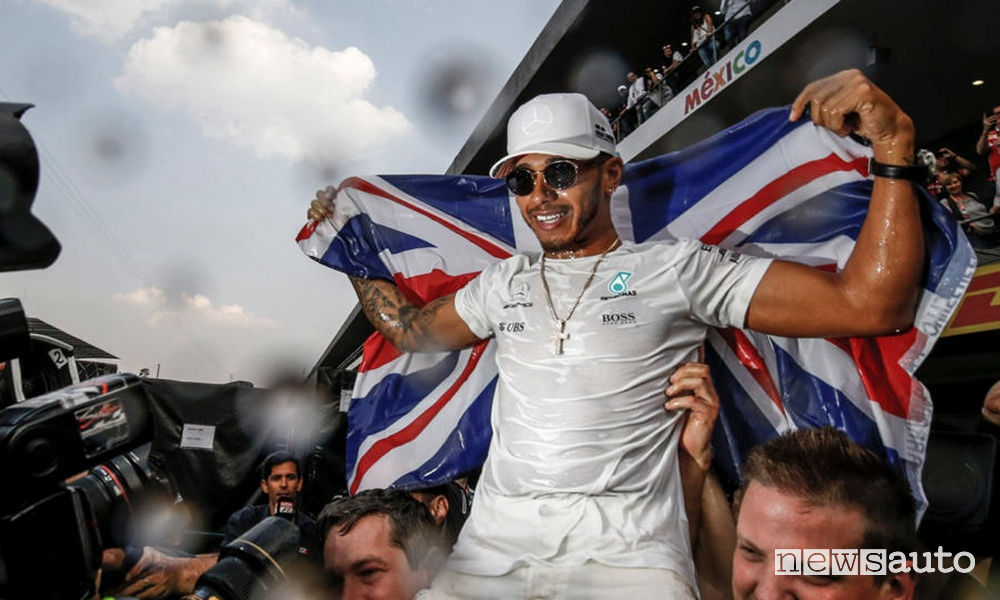 F1 Messico 2017 Hamilton Campione del Mondo F1