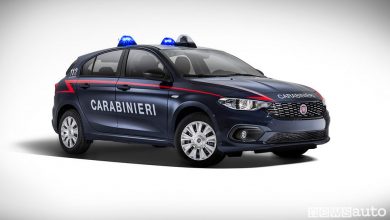 Fiat Tipo ai Carabinieri