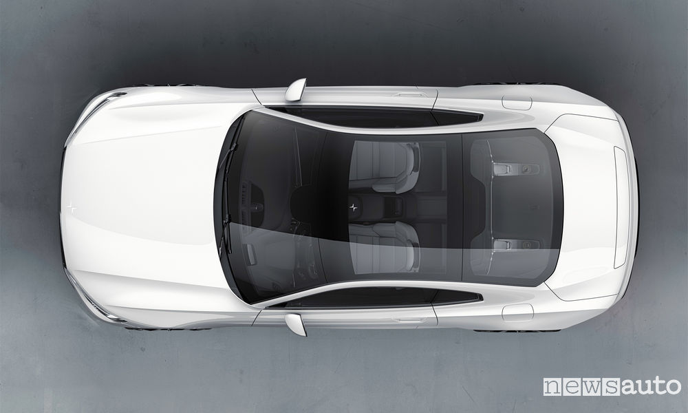 Polestar 1 white exterior, top