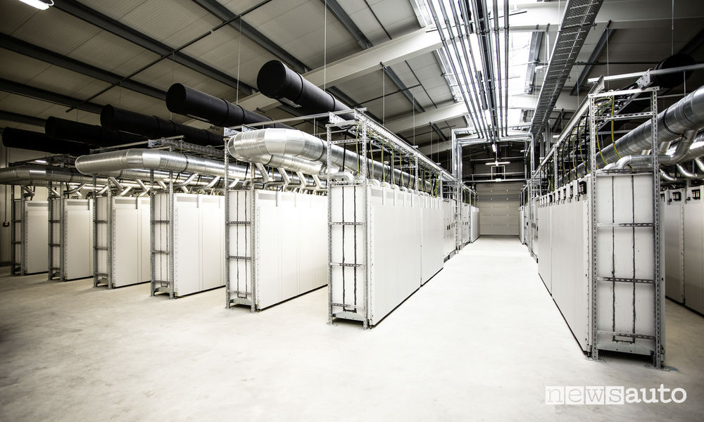 magazzino ricambi per auto elettriche
