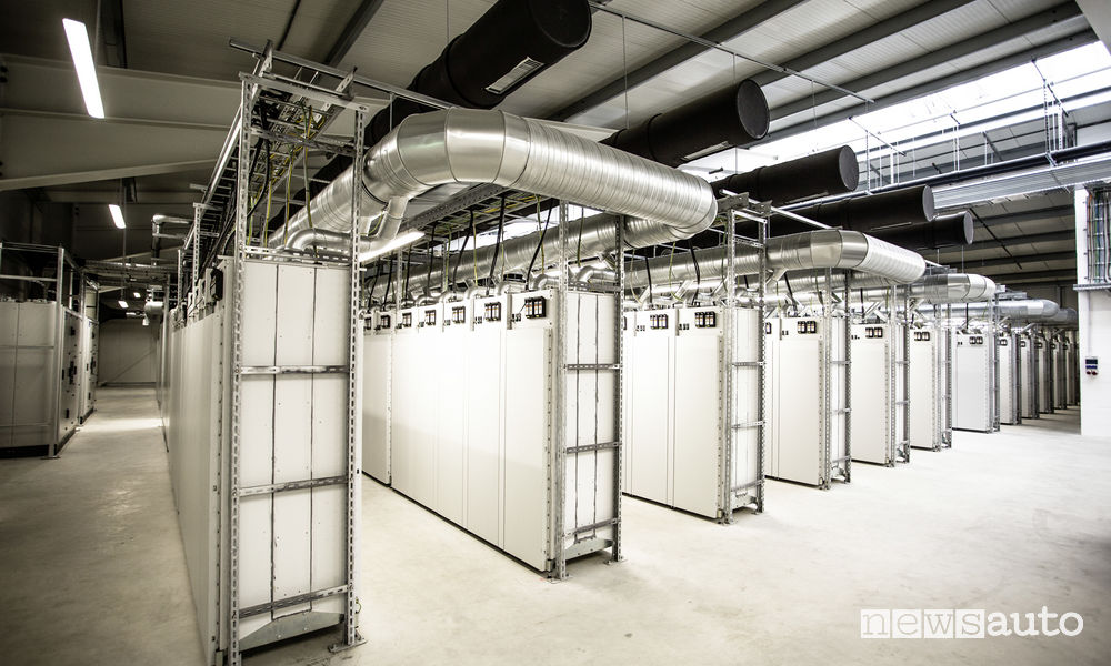 magazzino ricambi per auto elettriche