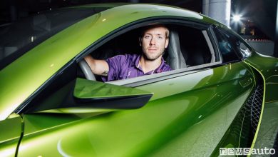 Sam Bird sulla DS E-Tense DS Urban Store Westfield London