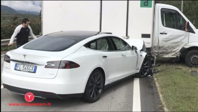 Tesla incidente con l'auto elettrica