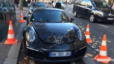 Porsche in divieto di sosta esplosa a Parigi