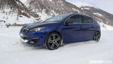 Test pneumatici invernali accelerazione su neve