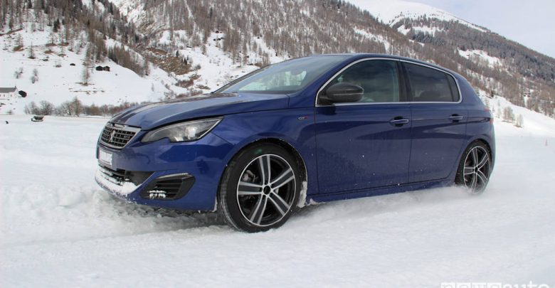 Test pneumatici invernali accelerazione su neve
