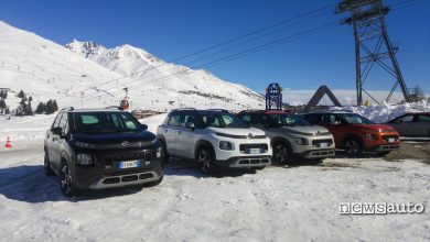 Citroen C3 Aircross sulla neve