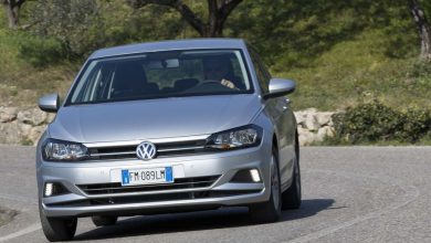 Vista anteriore Volkswagen Polo TGI metano