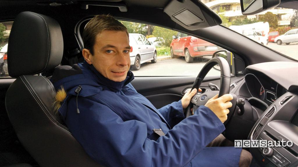 Marco Maternostro pilota test a bordo di Focus ST FORD