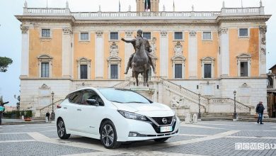 Nissan Leaf auto comune di Roma