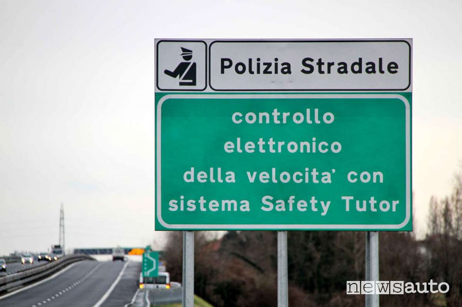 Tutor spenti in autostrada