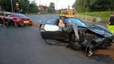 Incidente tra supercar Ferrari contro Porsche