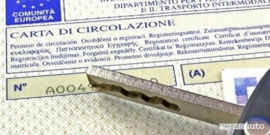 Km revisione auto libretto di circolazione
