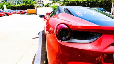 Ferrari 488 vista posteriore faro