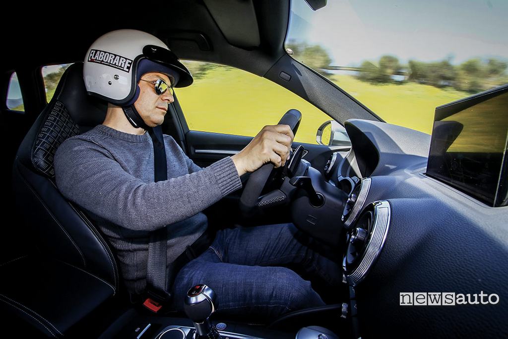 Audi RS3 prova in pista con Pierluigi Mancini