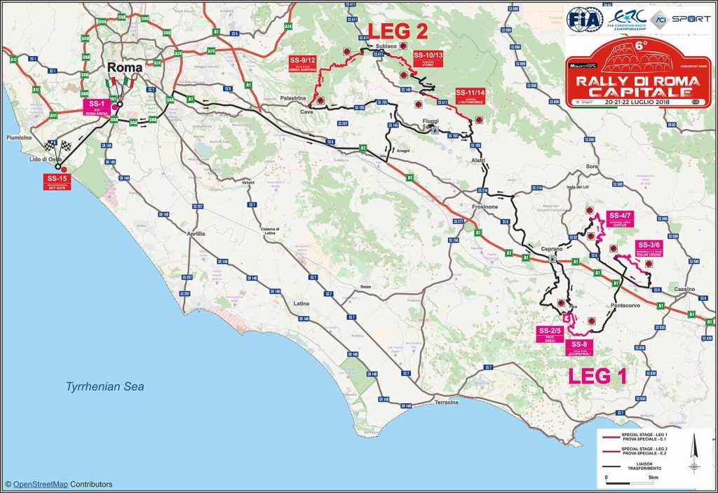 Programma tappe Rally di Roma Capitale 2018