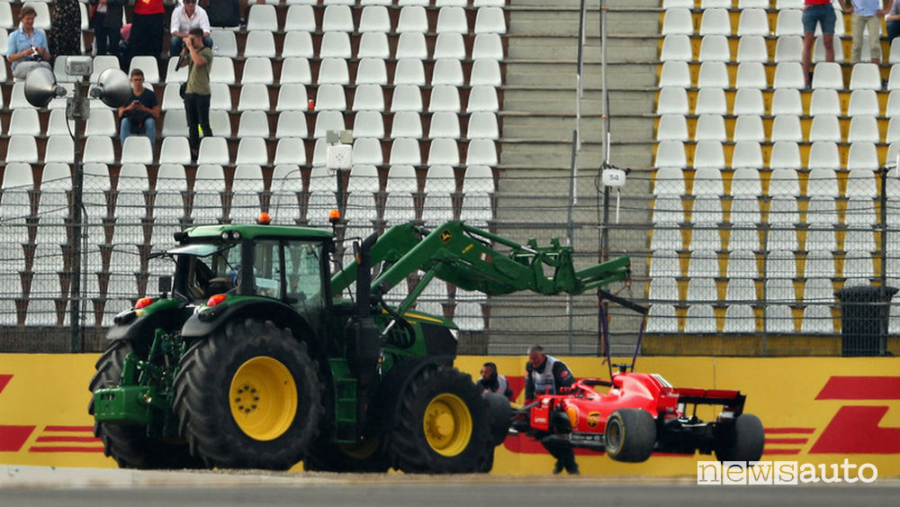 F1 2018 Gp Germania incidente Vettel Ferrari