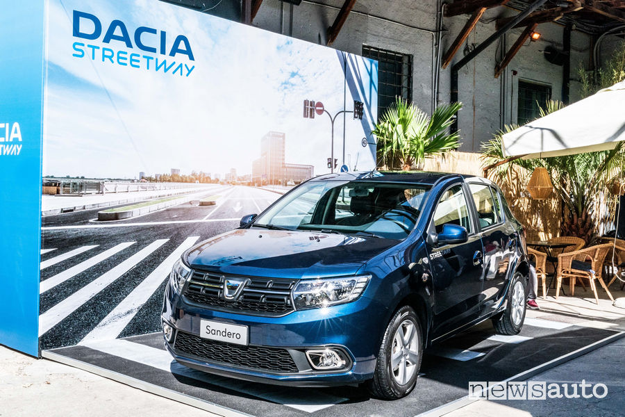 Dacia_Sandero_Streetway 2019. vista di profilo