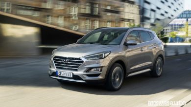 Nuova Hyundai Tucson 2019, vista di profilo