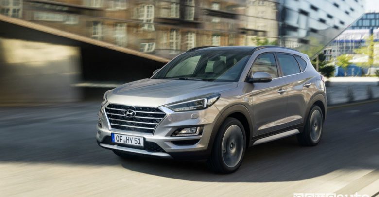 Nuova Hyundai Tucson 2019, vista di profilo