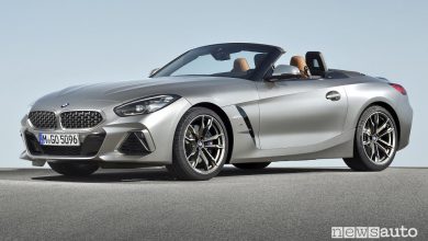 Nuova BMW Z4 2019, vista di profilo