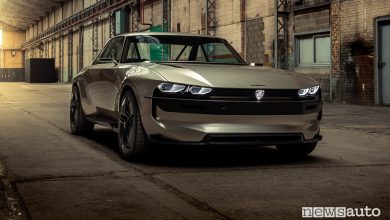 Novità Peugeot e-Legend Concept, vista di profilo