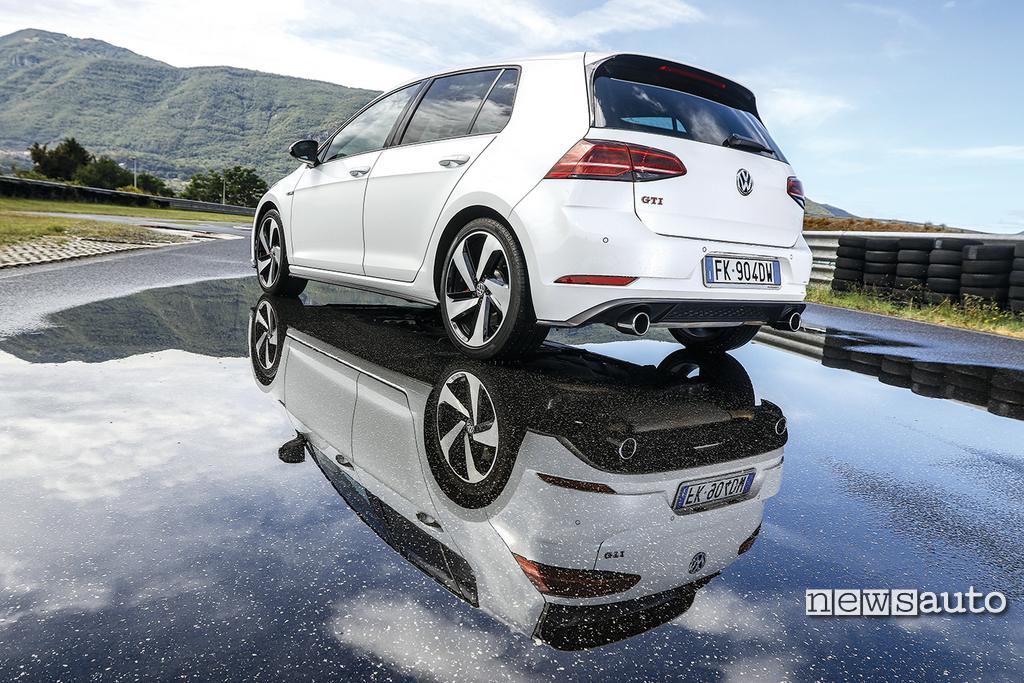 Vw Golf GTI 2018 vista posteriore
