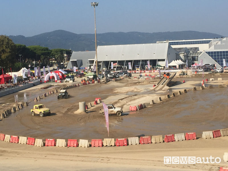 4x4_Fest Carrara 2018, area esterna con le piste