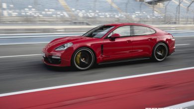 Porsche Panamera GTS Sport Turismo, vista laterale