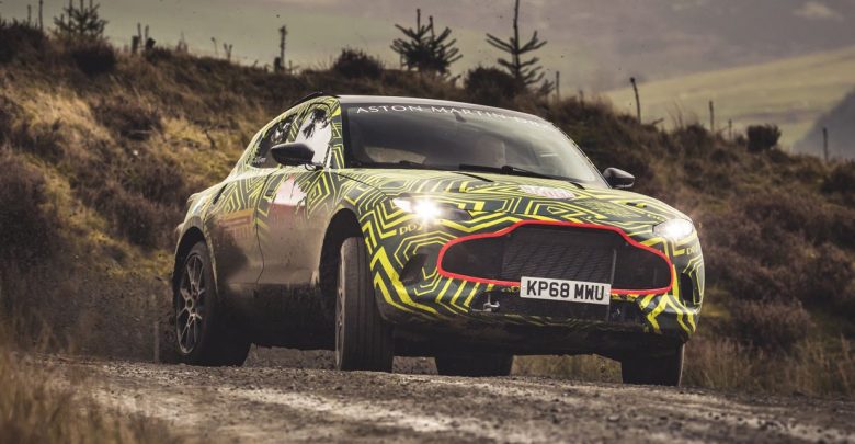 Aston Martin DBX test eart