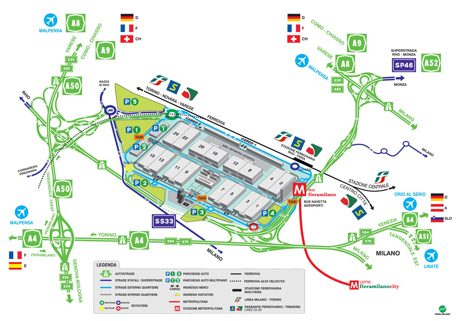 Mappa Milano Autoclassica Padiglioni
