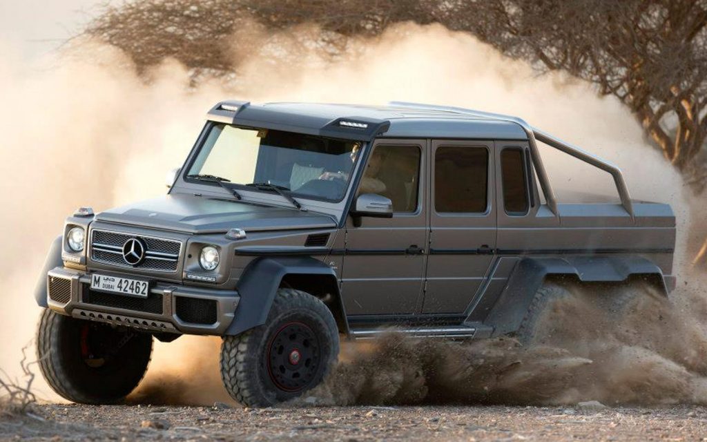 Mercedes G63 AMG 6x6 ponti a portale