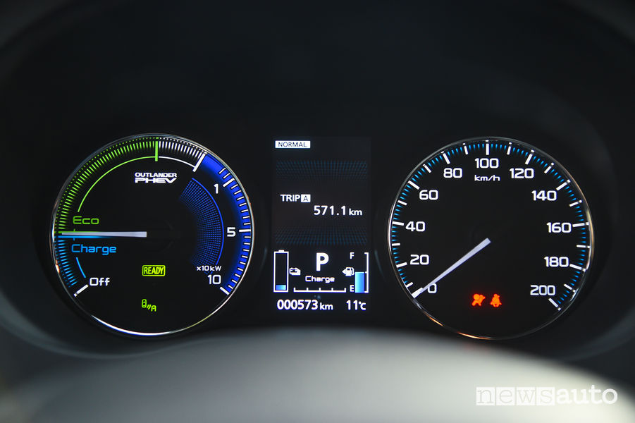 Mitsubishi_Outlander PHEV 2019, quadro strumenti