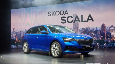 Nuova Skoda Scala, vista di profilo