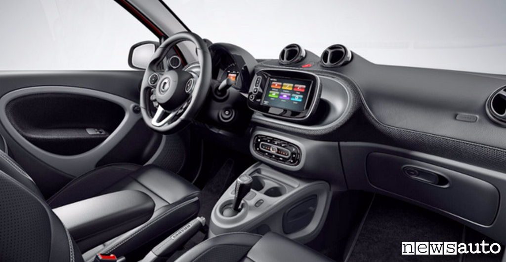 10 auto elettriche più vendute in Italia Smart ForFour interni