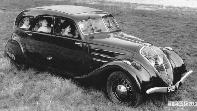 Aerodinamica auto Peugeot 402 Limousine