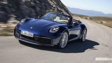 Porsche 911 Cabriolet 2019, auto sportiva aperta